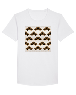 Stil Japonez Tricou mânecă scurtă guler larg Bărbat Skater