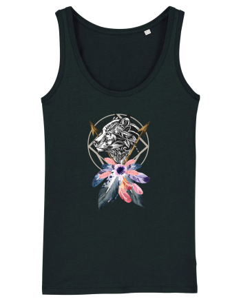 Lup cu Sageată Floral Black