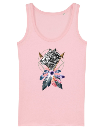 Lup cu Sageată Floral Cotton Pink
