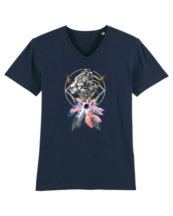 Lup cu Sageată Floral French Navy