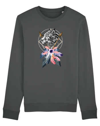 Lup cu Sageată Floral Anthracite