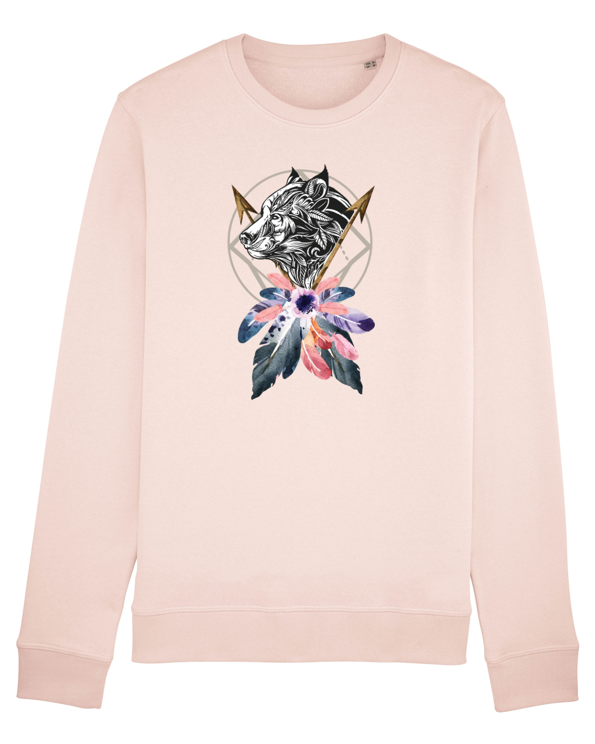 Bluză mânecă lungă Unisex Rise Candy Pink