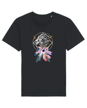Lup cu Sageată Floral Black