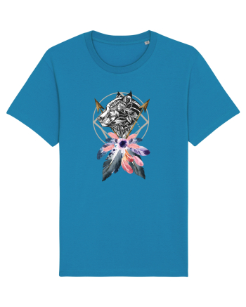 Lup cu Sageată Floral Azur