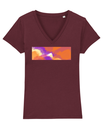 Abstract Burgundy