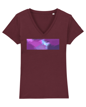 Abstract 3 Burgundy