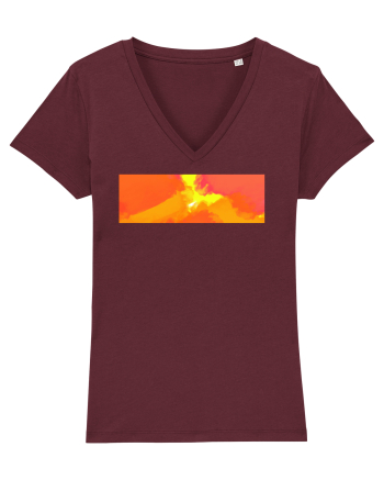 Abstract 5 Burgundy