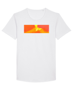 Abstract 5 Tricou mânecă scurtă guler larg Bărbat Skater