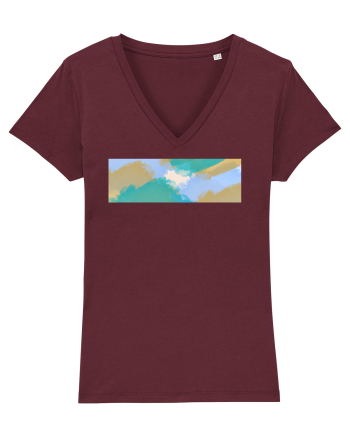 Abstract 6 Burgundy