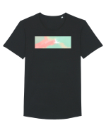 Abstract 8 Tricou mânecă scurtă guler larg Bărbat Skater