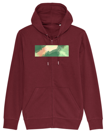 Abstract 9 Burgundy