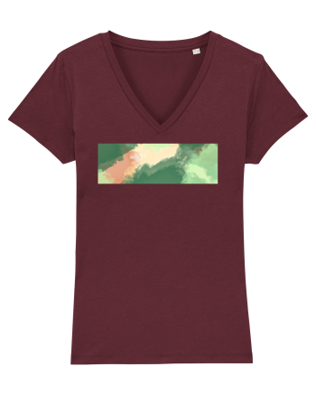 Abstract 9 Burgundy