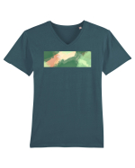 Abstract 9 Tricou mânecă scurtă guler V Bărbat Presenter