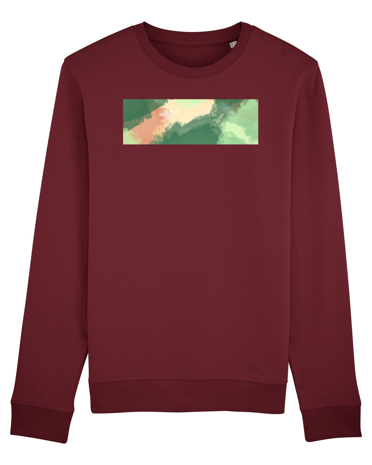 Bluză mânecă lungă Unisex Rise Burgundy