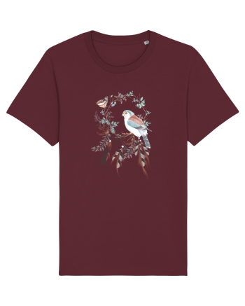 Pasare cu Fluturi în Dreamcatcher Burgundy