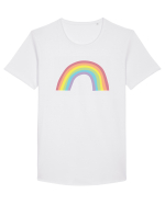Rainbow Tricou mânecă scurtă guler larg Bărbat Skater