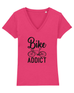 Bike Addict Tricou mânecă scurtă guler V Damă Evoker