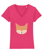 Fox Tricou mânecă scurtă guler V Damă Evoker
