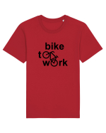 Bike To Work Tricou mânecă scurtă Unisex Rocker