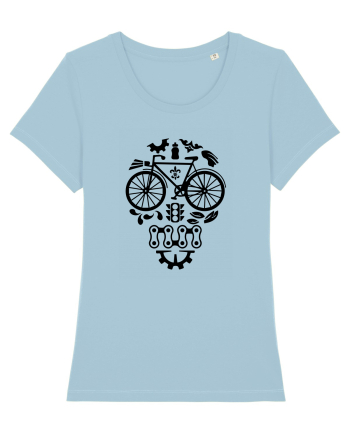 Bicycle Skull Sky Blue