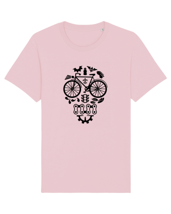Bicycle Skull Cotton Pink