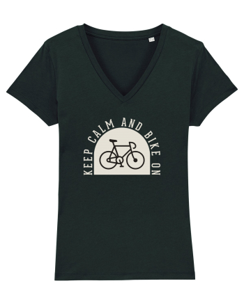 Keep Calm And Bike On Black