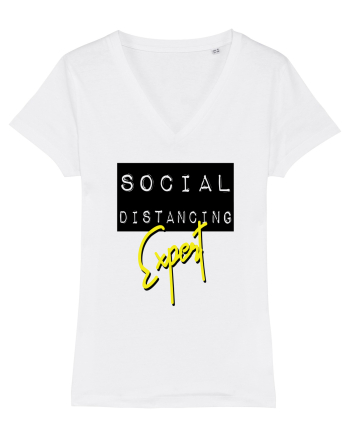 Social Distancing Expert White