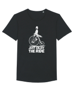 Just Enjoy The Ride Tricou mânecă scurtă guler larg Bărbat Skater