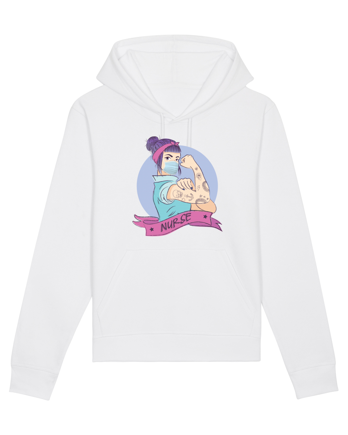 Hanorac Unisex Drummer White