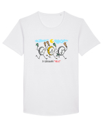 3 ceasuri rele Tricou mânecă scurtă guler larg Bărbat Skater