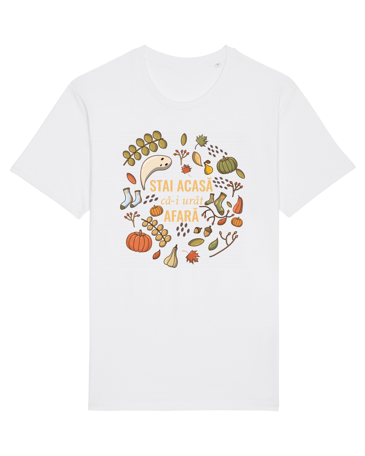 Tricou mânecă scurtă Unisex Rocker White