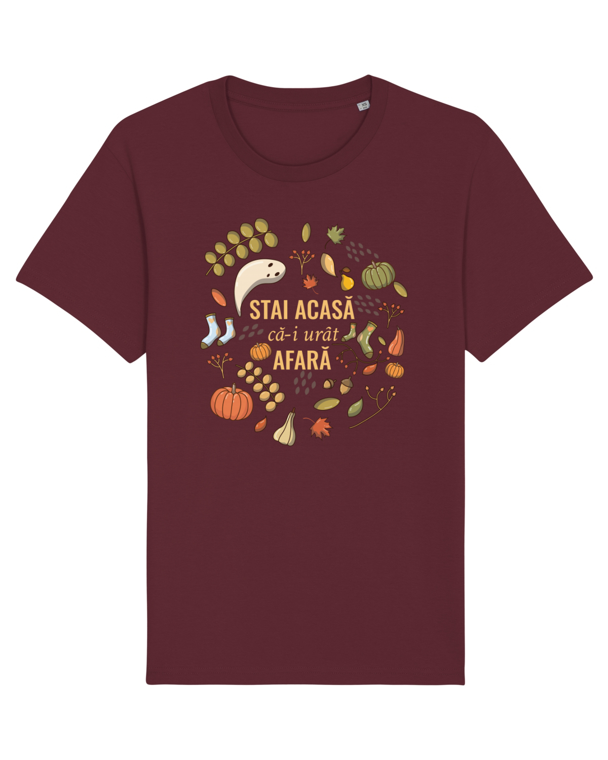 Tricou mânecă scurtă Unisex Rocker Burgundy