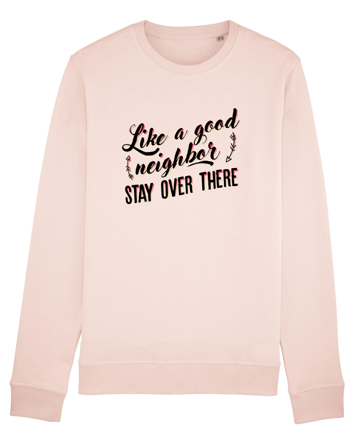 Bluză mânecă lungă Unisex Rise Candy Pink