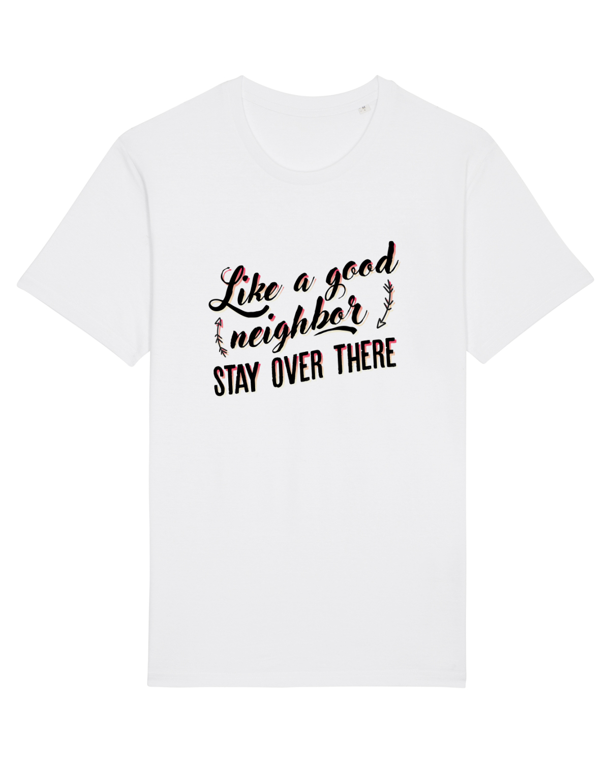 Tricou mânecă scurtă Unisex Rocker White