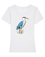 Barza Tricou mânecă scurtă guler larg fitted Damă Expresser