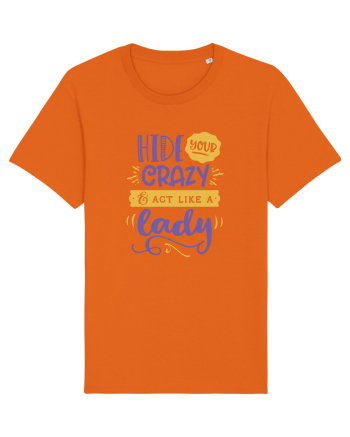 Act like a Lady Bright Orange