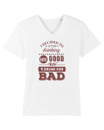 Stop Drinking Tricou mânecă scurtă guler V Bărbat Presenter