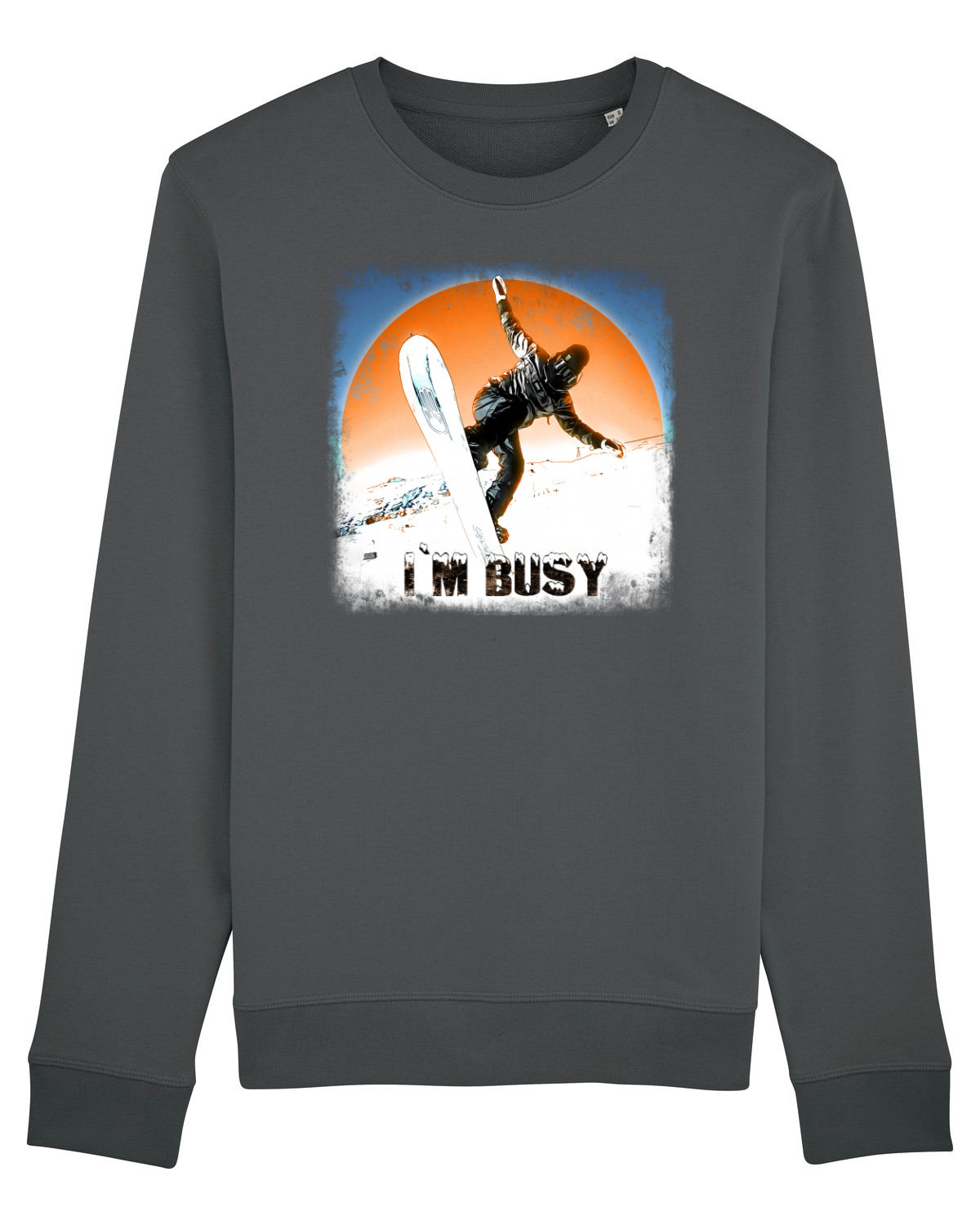 Bluză mânecă lungă Unisex Rise Anthracite