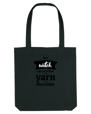 This Witch can be bribed with yarn and chocolate. Black