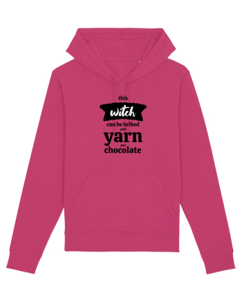 This Witch can be bribed with yarn and chocolate. Raspberry