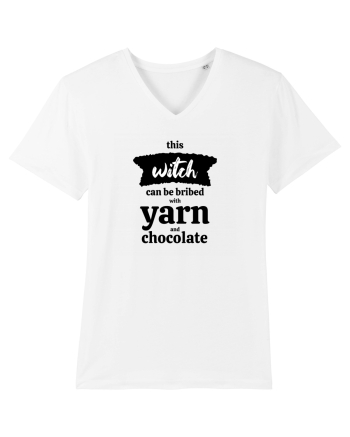 This Witch can be bribed with yarn and chocolate. White