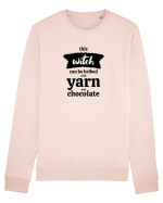 This Witch can be bribed with yarn and chocolate. Bluză mânecă lungă Unisex Rise