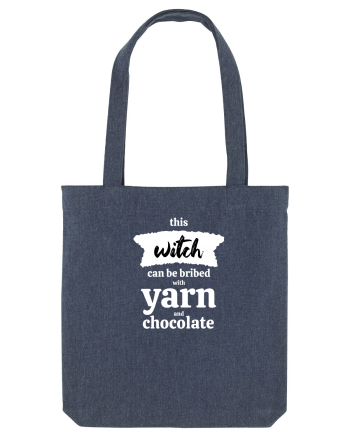 This Witch can be bribed with yarn and chocolate. (alb) Midnight Blue