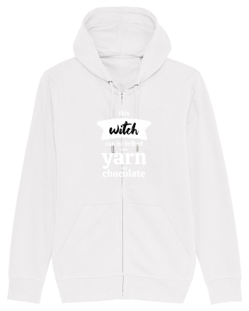 This Witch can be bribed with yarn and chocolate. (alb) White