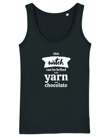 This Witch can be bribed with yarn and chocolate. (alb) Black
