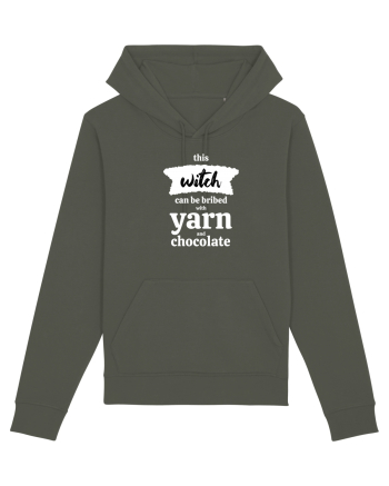 This Witch can be bribed with yarn and chocolate. (alb) Khaki