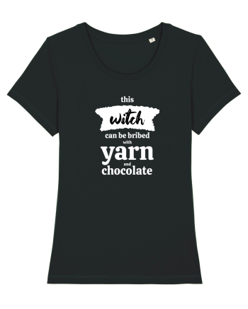 This Witch can be bribed with yarn and chocolate. (alb) Black
