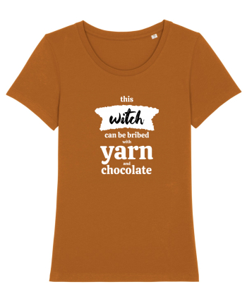 This Witch can be bribed with yarn and chocolate. (alb) Roasted Orange