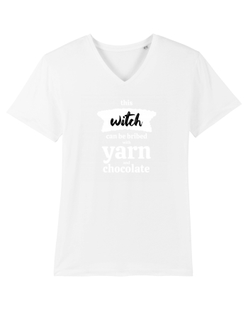 This Witch can be bribed with yarn and chocolate. (alb) White