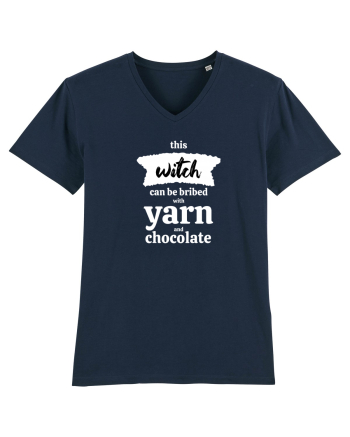 This Witch can be bribed with yarn and chocolate. (alb) French Navy